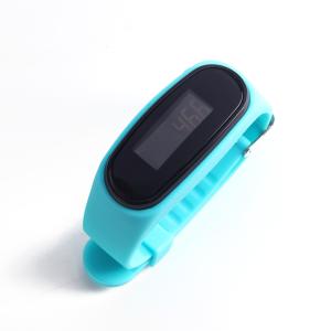 China Unisex Silica Ge Basic Pedometer Watch Wristband Style Walking Watches Pedometer factory