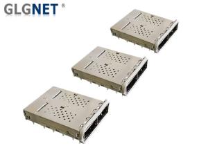 China Double Port QSFP+ Cage 1 x 2 Ganged EMI Gasket For QSFP14 Optical Module factory