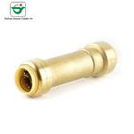 1/2 Inch CW617N CW614N Material Brass Slip Coupling Push Fit Fitting