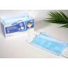 Buy cheap Adult Blue White Disposable Medical Mask With Flexible Adjustable Earloops from wholesalers