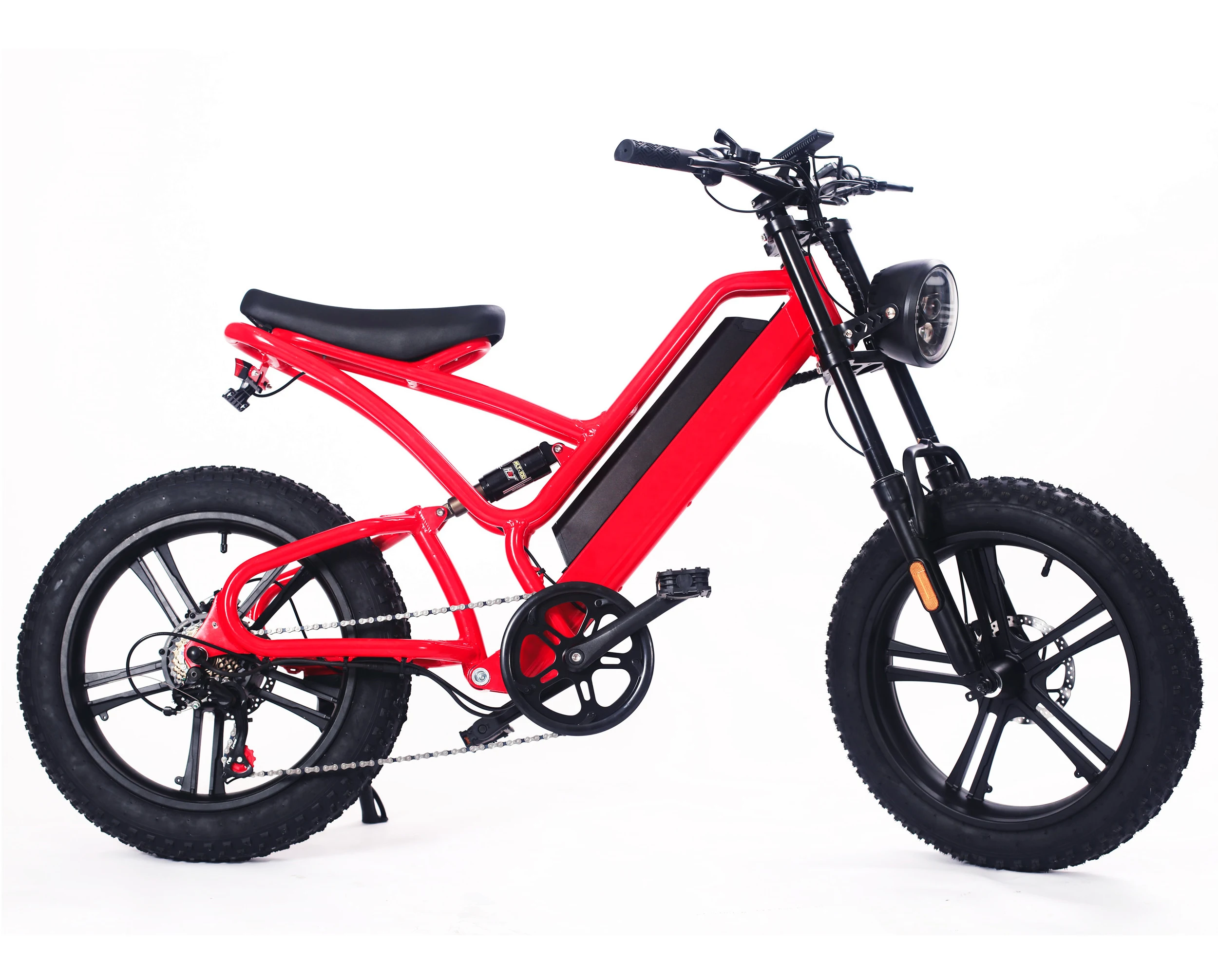 1000W 20 Inch Electric Fat Tire Bike 48V 16Ah Full Suspension Electric Bicycle