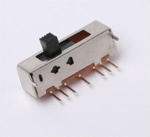 China PCB DIP Soldering SPDT Slide Switch 1 Pole 6 Position SS16D03 factory