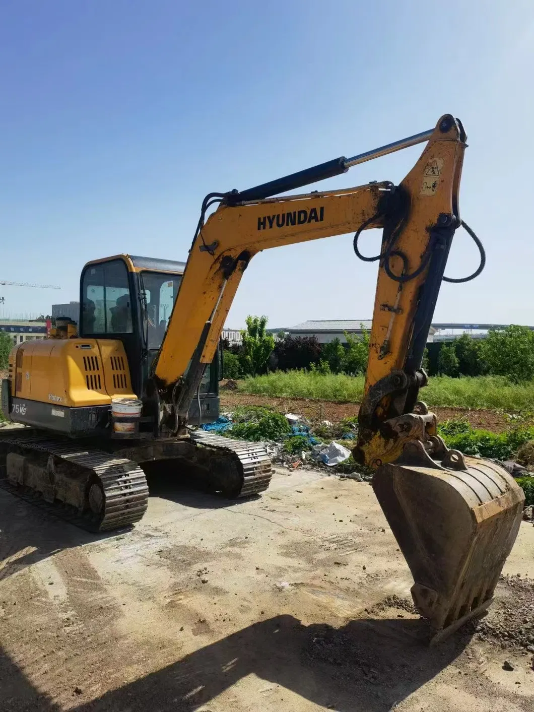 6 Ton Secondhand Hydraulic Hyundai 60-7 Excavator Used Construction Machinery Used Excavators Mini Excavator with Quick Coupler