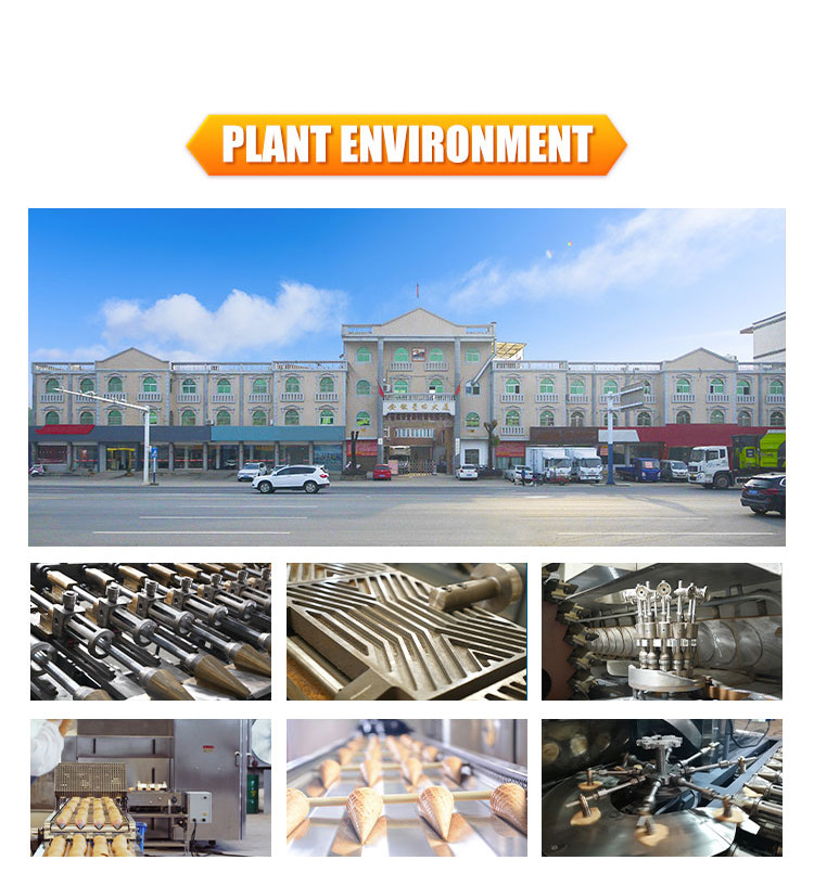 Automatic PLC Control Stainless Steel Monaka Wafer Oven Production Line