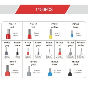 Home Electrical Wire Crimper Set Antirust Multipurpose Hexagonal Style