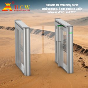 Full Automatic Bidirectional Swing Barrier Turnstile IP54 Access Control Swing