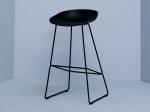 Dining Room Furniture High Bar Stools , Solid Wood Black Hay About A Stool