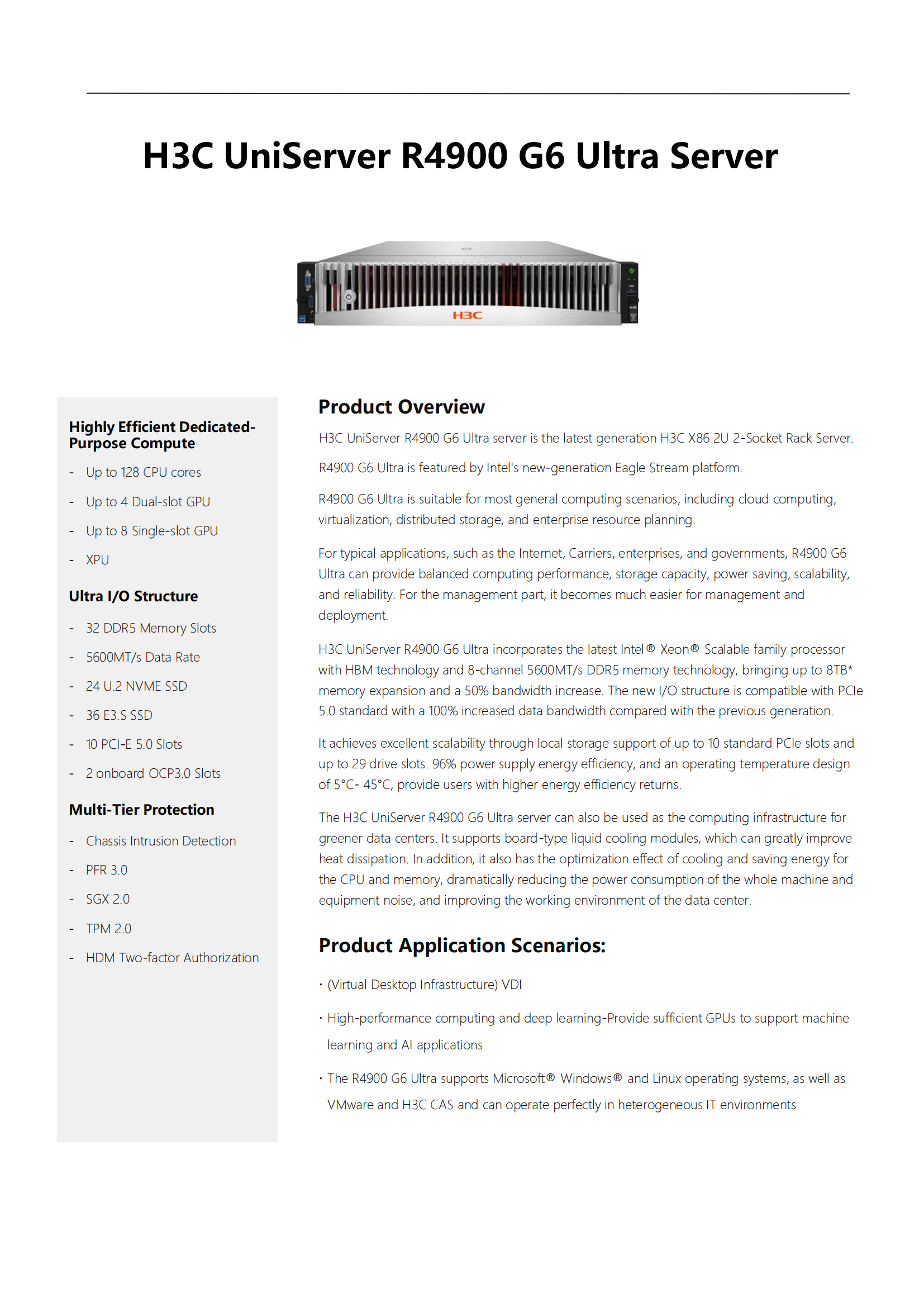 R4900 G6 Enterprise Server Supercapacitor Protection Module