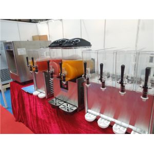 High Efficiency Frozen Drink Slush Machine , Slush Juice Machine 2 Bowls