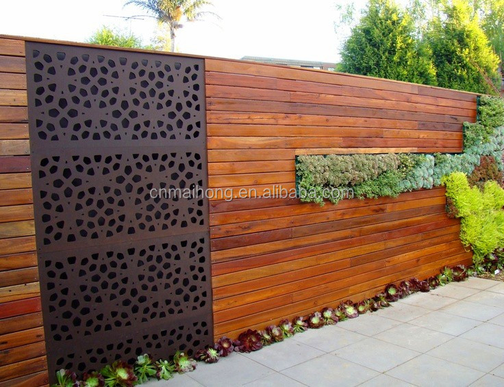 Classic Laser cut art stainless steel garden divider screen partition