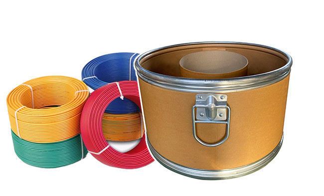 41cm Fiber Cable Ofc Cable Drum Metal Cover Fibre Storage Drums For High Temperature Cables