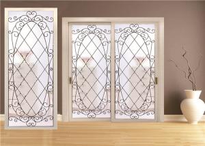 China Double Pane Sliding Glass Door Hollow Stained Glass Panels Air / Argon Insulating factory