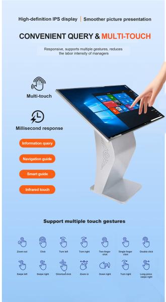 Qtenboard 55 65 Inch Touchscreen Android 14 Dual System Portable Self Service