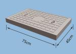 Cement Cover Block Mould 75 * 45cm , Plastic Square Concrete Slab Moulds