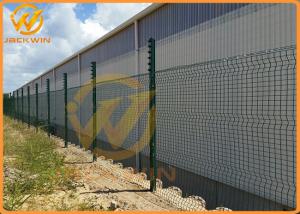 China 3.3m Height Galvanized Clear View Safety Fence / Security Fence Powder Coated factory
