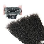 9A Natural Black 360 Silk Base Closure Jerry Wave 3 Bundles Customized Length