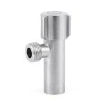 NPT Thread Household Fixtures SS304 Brushed Angle Valve Quarter Turn