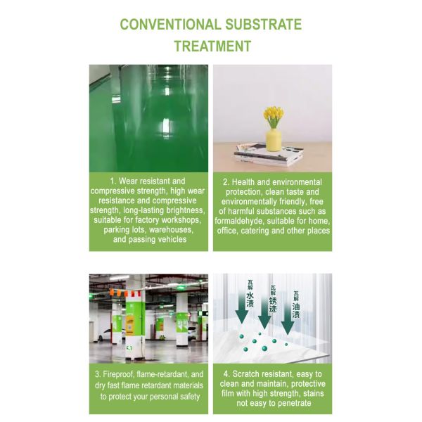 High Temperature Resistant Cold Coating Type Epoxy Floor Paint PH5 Alkali Resistance