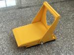 Striking Yellow Foldable Anti Theft Wheel Lock Love Shaped