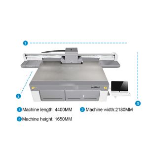 China UV Flatbed Printer With Steel Frame Structure And LED Environmental UV Ink Compatibility factory