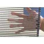 See Thru Transparent Led Display Board Mirror Large Building Curtain