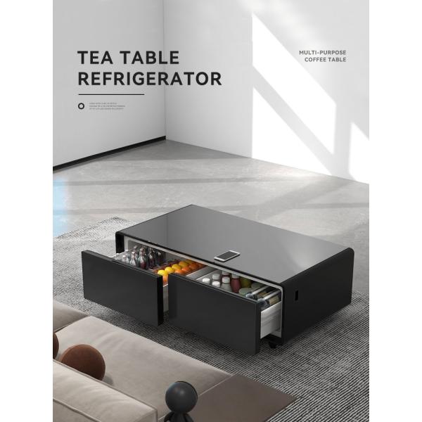 Transform Your Living Space with Modern Smart Coffee Table and Built-in Cooling Drawer