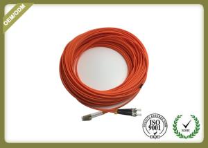 China Long Meter Fiber Optic Patch Cord LC - ST Duplex Multimode With LSZH Orange Jacket factory