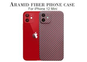 China Matte Finish Full Cover Kevlar Aramid Fibre Phone Case For iPhone 12 Mini factory