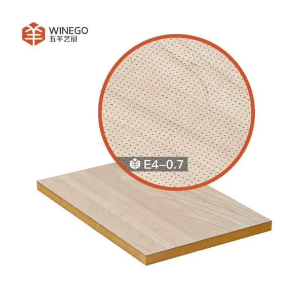 Custom Micro Perforated Wood Board , Fire Resistant Perforated Wood Ceiling