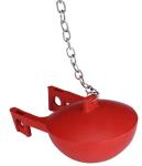 Red Toilet Tank Flapper Replacement , Toilet Chain And Flapper Strong Fall Type
