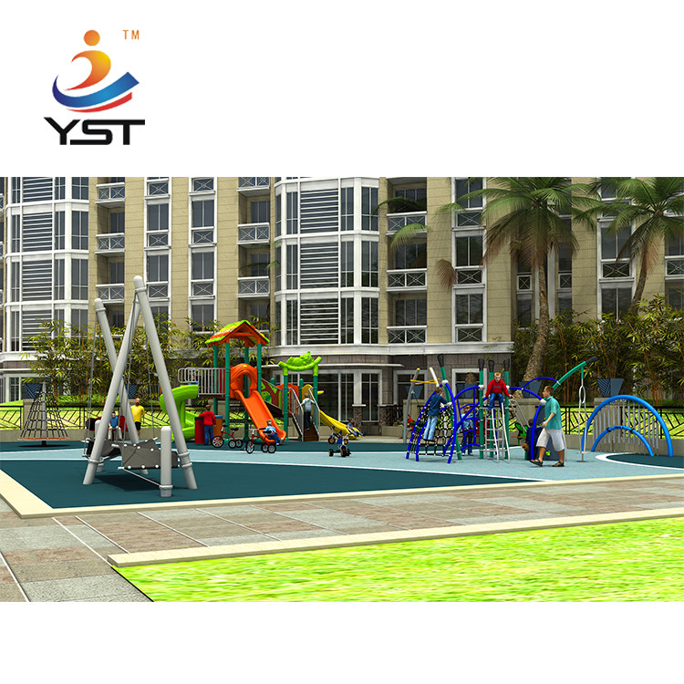 Children Plastic LLDPE Outdoor Swing Slide 710*460*420cm