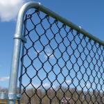 Crowd Control Chain Link Fabric Porta Fence Telescope Bottom Leg Design Ball