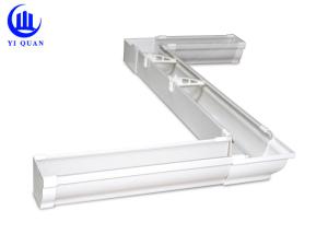China High End PVC Plastic Vinyl Rain Gutters 2.5 Inch For House Roofing Villa factory