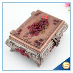 Pierced Earring Jewelry Box Silver Plated Jewelry Box Vintage Jewelry Box
