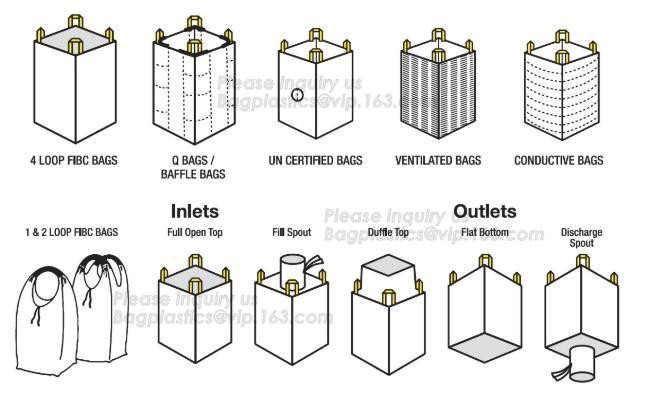 100% new fibc jumbo big bag 1 Ton PP Woven Jumbo Big Bags For Agriculture And Industrial Use,big bag/bulk bag/ fibc bag/