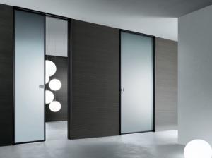 China High Light Transmission Tempered Glass Door Satin Acid Etched For Semi Private Squares factory