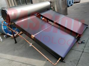 China 100L 200L 300L Flat Plate Solar Water Heater Rooftop Collector factory