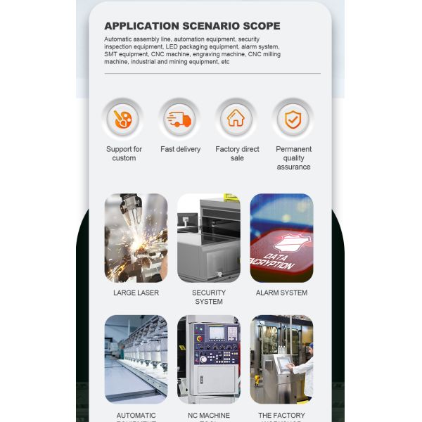 400lm Luminous Flux Signal Warning Light Pmma Body High Decibel Warning Sound DC24V Input