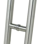 Exterior Stainless Steel Glass Door Pull Handle for 600mm Long Bathroom Shower