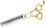 7 Inch Screw Adjustable Puppy Pet Grooming Products Curved Blending Scissors