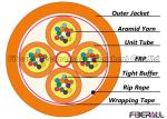 Fan Out Type 48f Optical Fibre Cable , Multi Strand Fiber Optic Cable 4 Sub