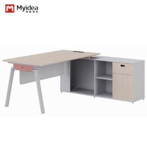 China Foshan factory Myidea Modern 4 Person Office Furniture Workstation Table With Metal Leg , Staff Executive Modern Office Workstation Desk factory