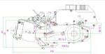 1P57QMJ GY6150CC Engine scooter engine