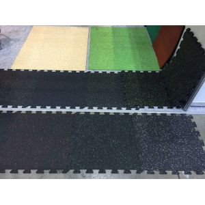 1000X1000X40mm GYM Interlocking Rubber Tiles Customized Interlocking Weight Room