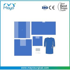China Sterile Disposable General Surgical Pack Universal Drape Pack With Gown on sale