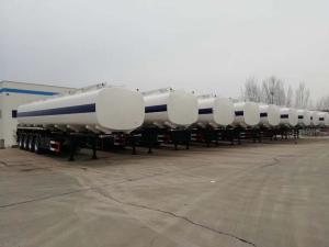 China 3 axles 45000 liters Cheap oil tanker trailer 12 wheels factory