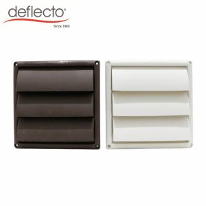 China Plastic Vent Hood Dryer Vent Cap Air Conditioning Fixed Blade Built In Grid factory