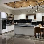 Anti Rust White Modern Custom Kitchen Cabinets Stainless Steel 304 Waterproof