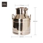 Stainless Steel 304 Transport 25L Milk Storage Can