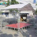 Triangle Shape Aluminum Stage Lighting Truss Systems 50*3mm